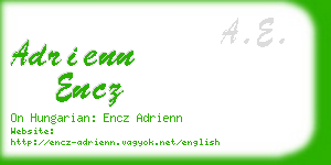 adrienn encz business card
